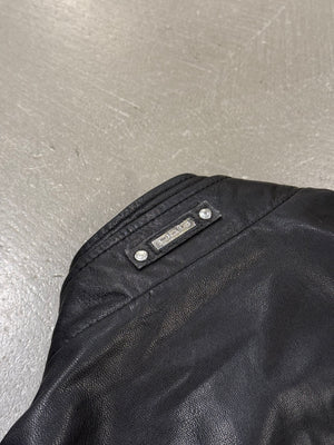 2000s Dolce & Gabbana multi-zip leather jacket