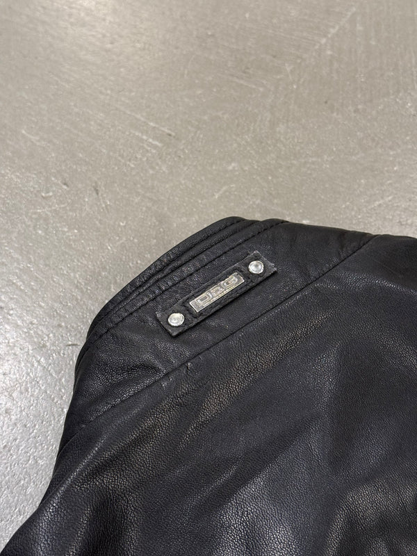 2000s Dolce & Gabbana multi-zip leather jacket