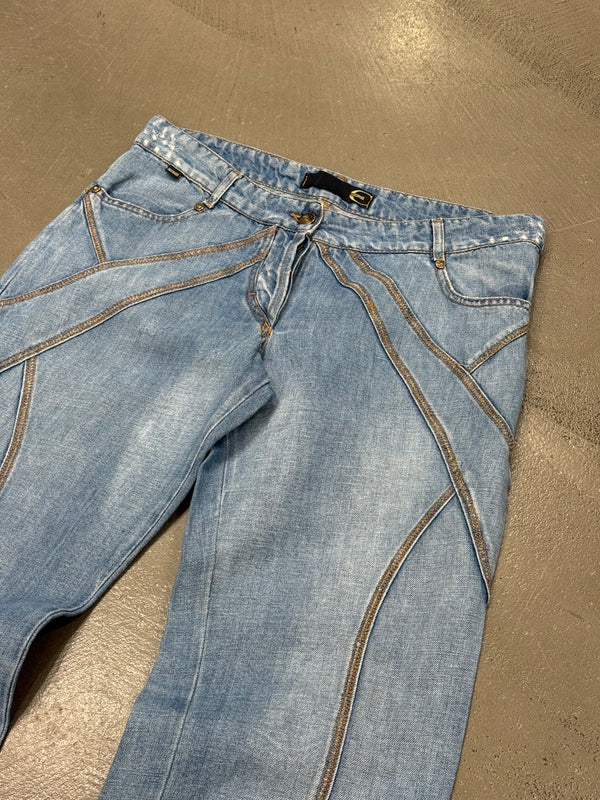 2000s Cavalli paneled jeans