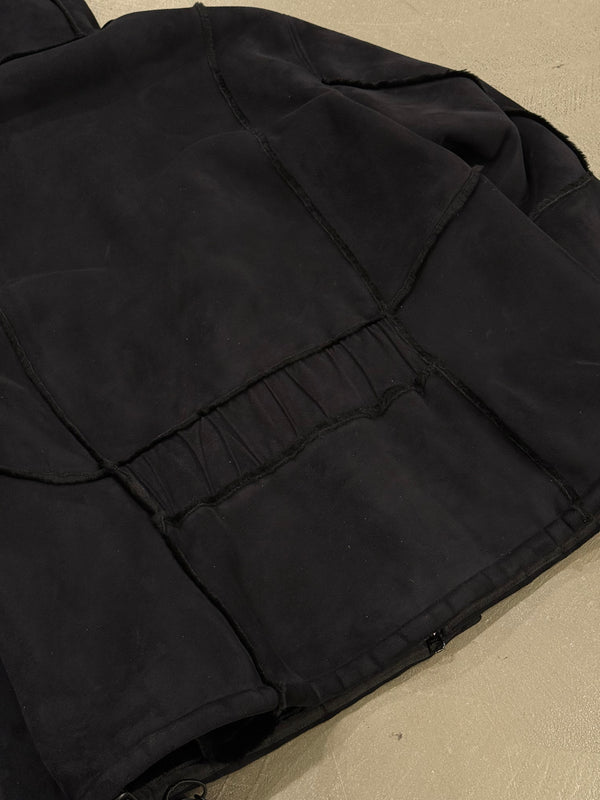 1990s Armani hooded faux shearling jacket