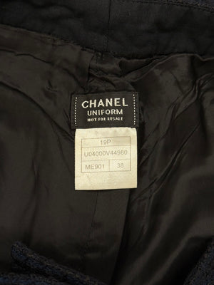 2000s Chanel uniform wide pants