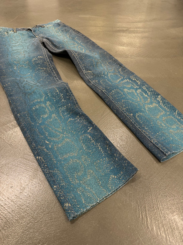 A/W 1999 Roberto Cavalli Python embellished jeans