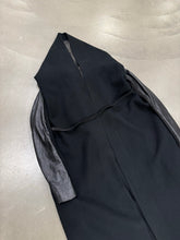 Load image into Gallery viewer, 2000s Rick Owens giant hood coat with leather sleeves
