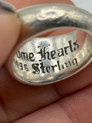 Chrome Hearts diamond heart in band ring