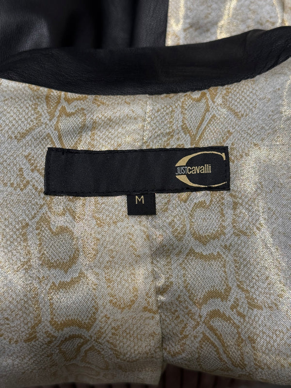 2000s Cavalli biker leather jacket