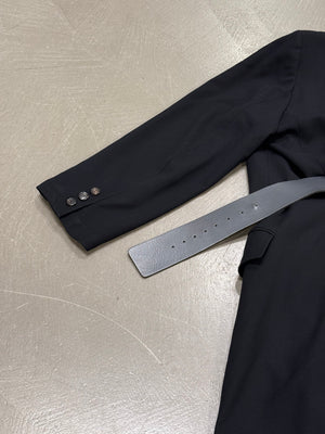 2000s Ann Demeulemeester long belted coat