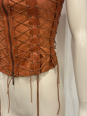 A/W2002 Plein Sud by Fayçal Amor lace-up vest