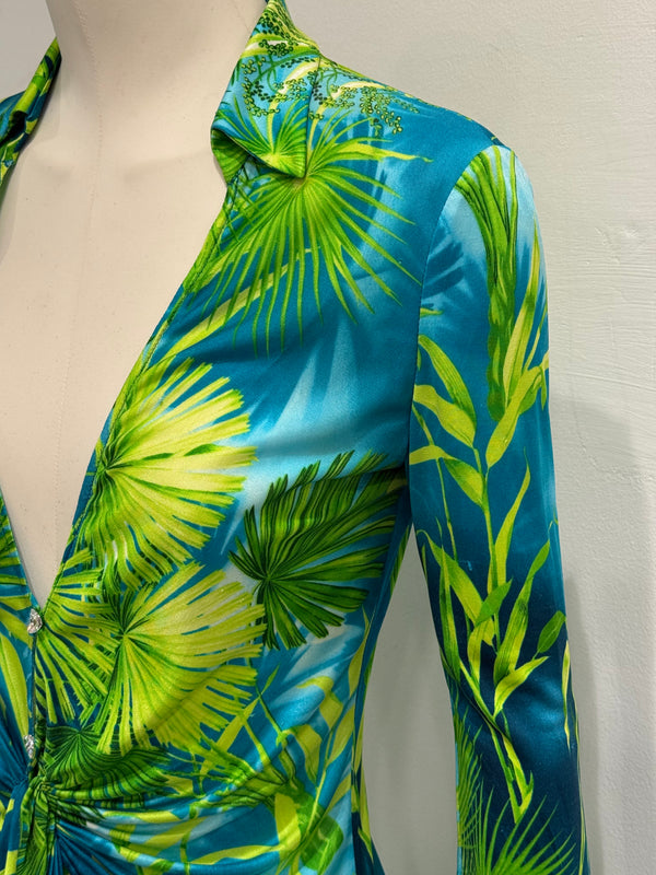 S/S2000 Gianni Versace jungle midi dress