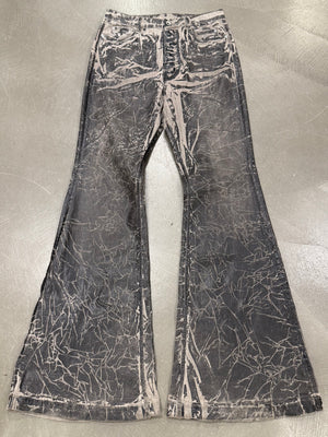 Rick Owens waxed “bolans bootcut”
