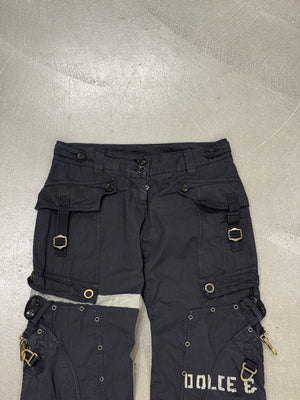 2004 Dolce & Gabbana runway bondage parachute cargo pants