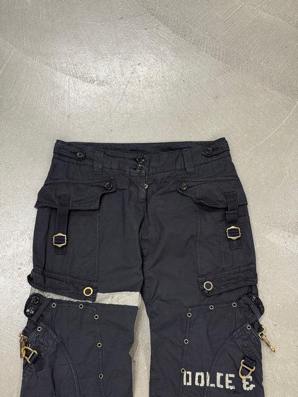 2004 Dolce & Gabbana runway bondage parachute cargo pants