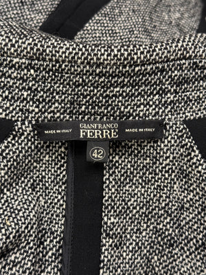 2000s Gianfranco Ferré paneled tweed jacket