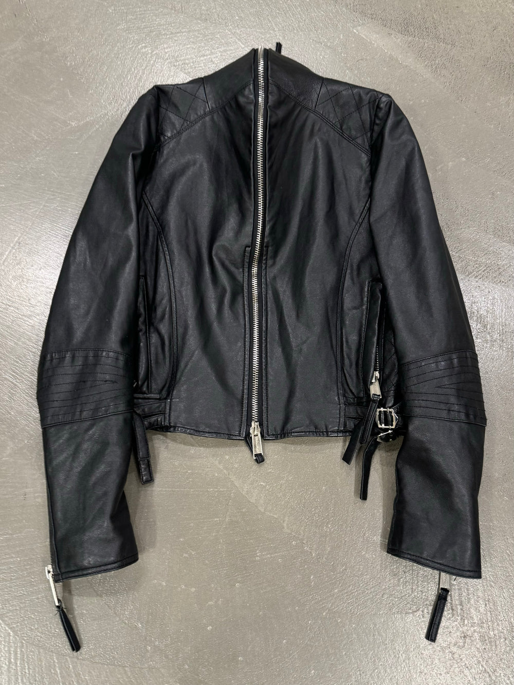 A/W 2007 Dsquared2 full zipper leather jacket