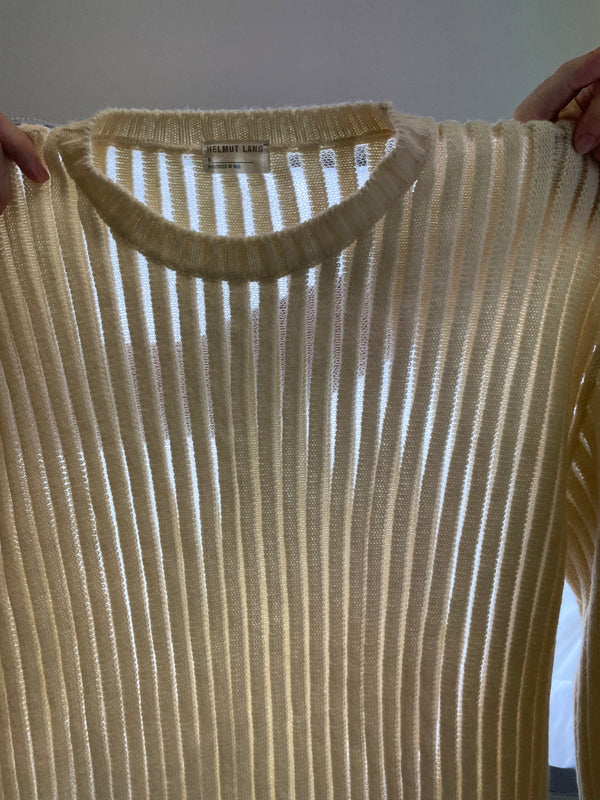 1998 Helmut Lang semi transparent sweater