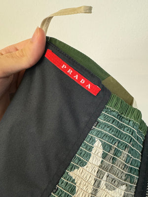 2006 Prada camouflage military corset bustier top