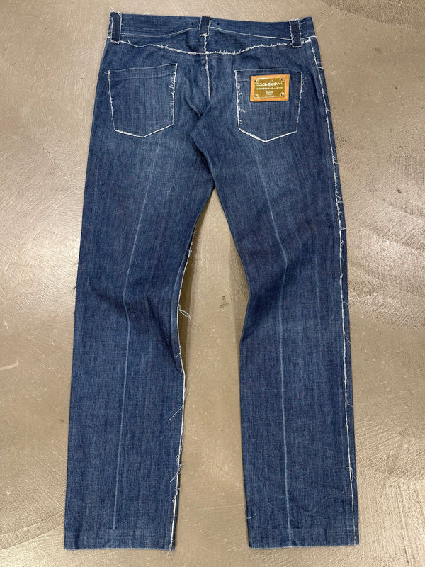 2000s Dolce & Gabbana distressed jeans