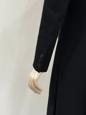 A/W2001 Alexander McQueen runway paneled wool wrap coat