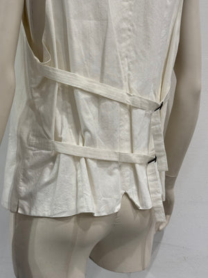 S/S2008 Ann Demeulemeester bondage straps cotton vest