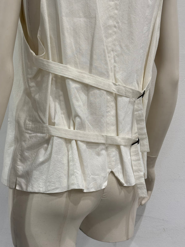 S/S2008 Ann Demeulemeester bondage straps cotton vest