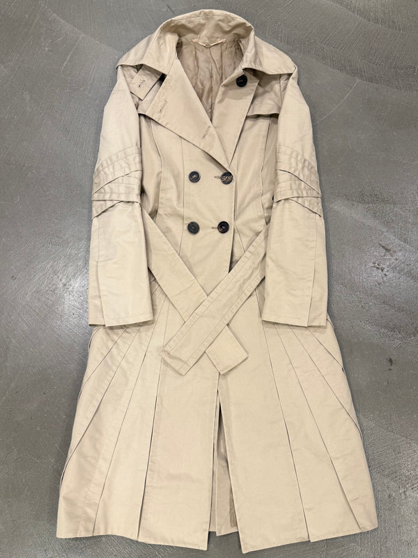 2004 Gucci by Tom Ford paneled nylon trench coat