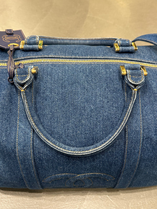 1996-1997 Chanel denim Boston bag