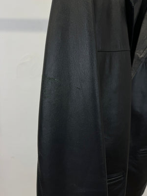 2000s Gucci leather blazer