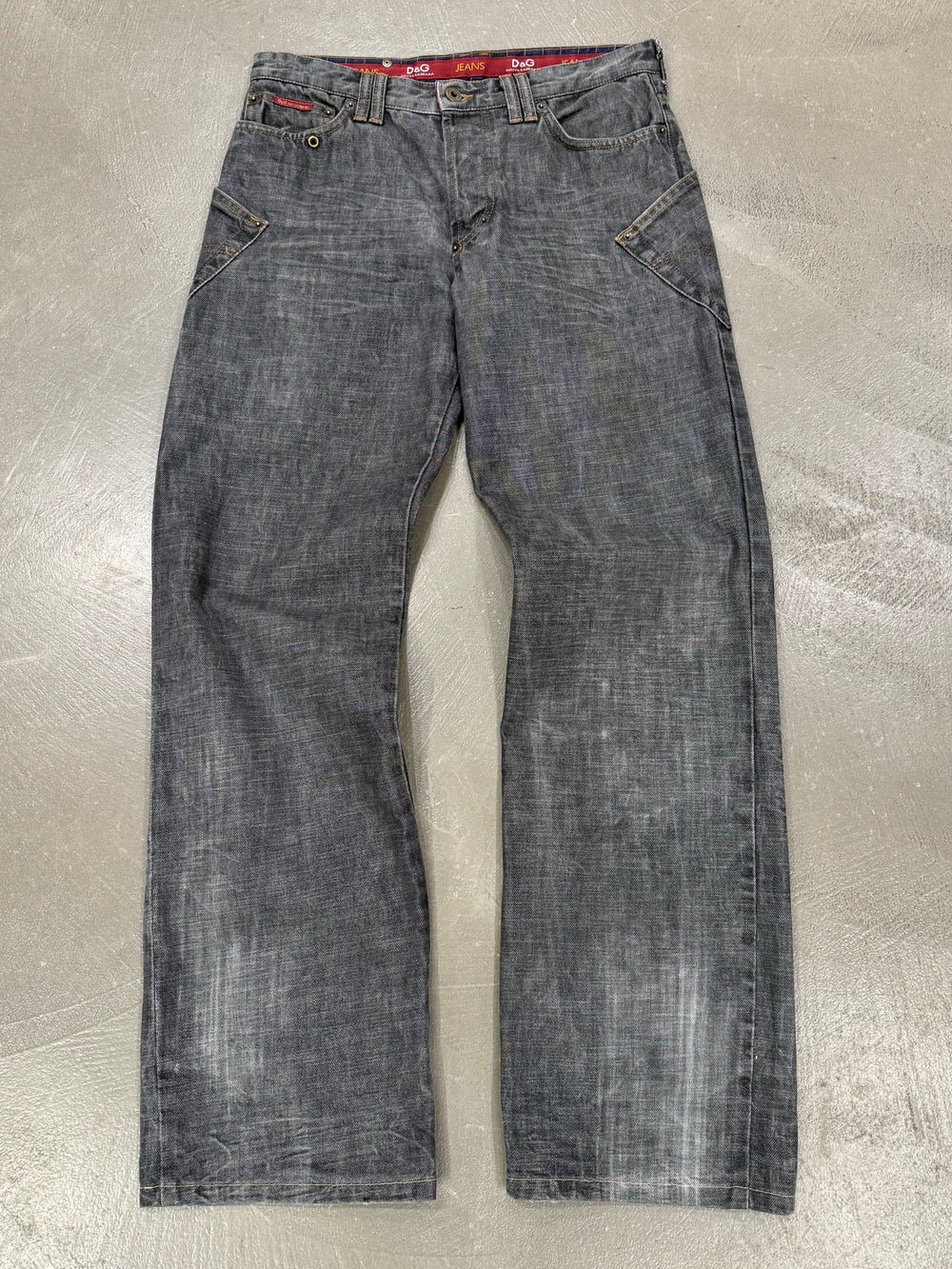 F/W 2003 Dolce & Gabbana asymmetrical denim