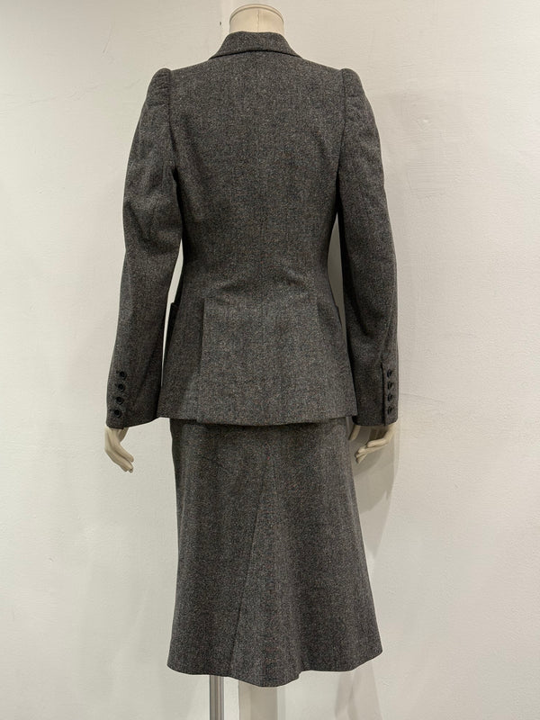 A/W2000 Alexander McQueen tailored set blazer & skirt