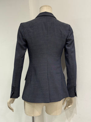 A/W2007 Maison Margiela wool pointed wrinkled shoulder blazer