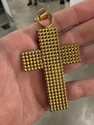 2000s Dolce & Gabbana rhinestone cross necklace