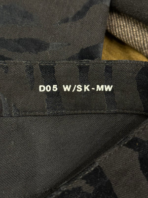 2019 Saint Laurent skinny jeans with zebra print