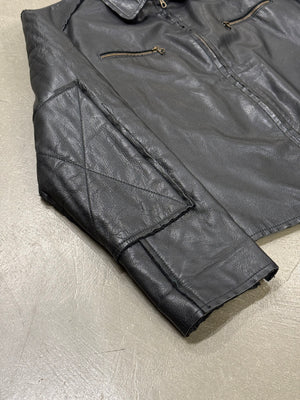 1990s Dolce & Gabbana panelled leather jacket