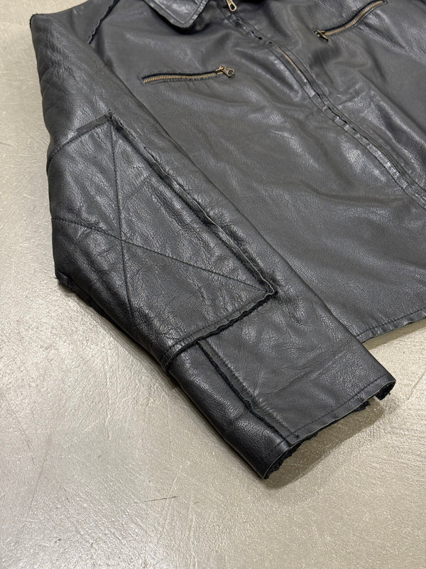1990s Dolce & Gabbana panelled leather jacket
