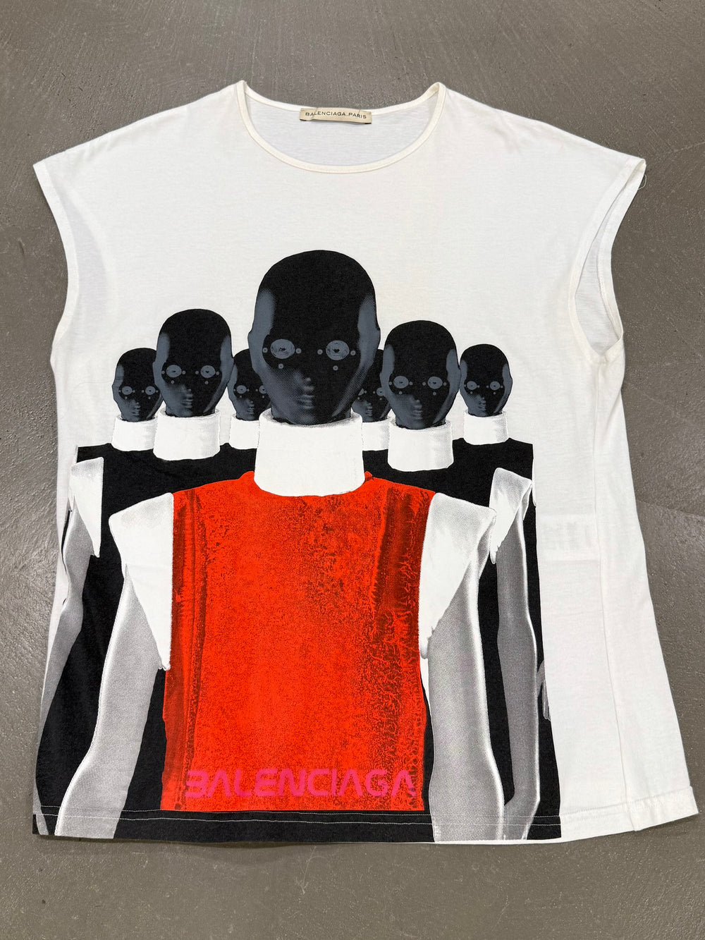 2007 Balenciaga by Nicolas Ghesquière futuristic graphic t-Shirt