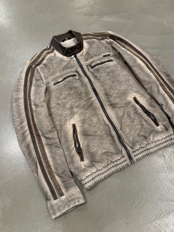 2000s Dolce & Gabbana object dyed bomber jacket