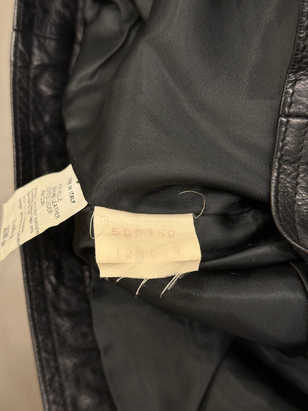 1990s Emporio Armani biker leather vest