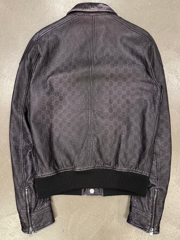 2010s Gucci "Guccissima" monogram leather jacket