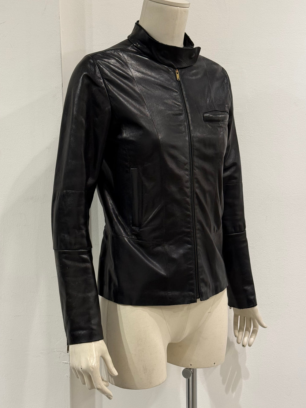 A/W2013 Maison Margiela MM6 fitted leather jacket