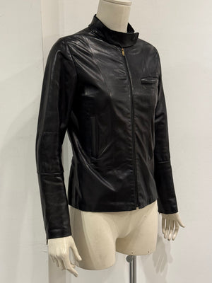 A/W2013 Maison Margiela MM6 fitted leather jacket