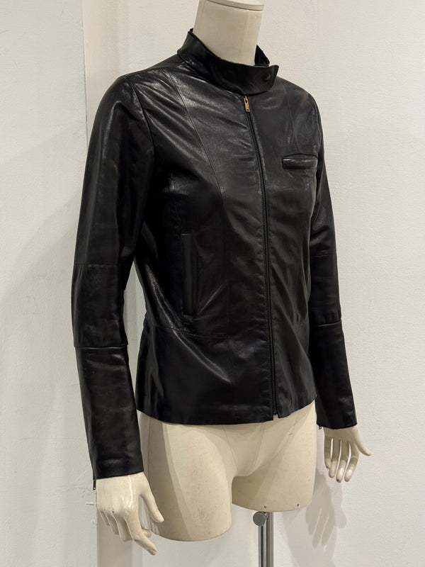 A/W2013 Maison Margiela MM6 fitted leather jacket