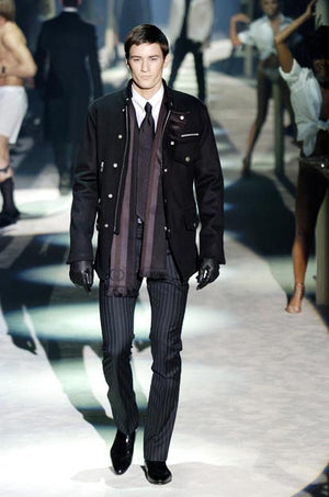 A/W2004 Gucci by Tom Ford runway multi-pocket wool coat