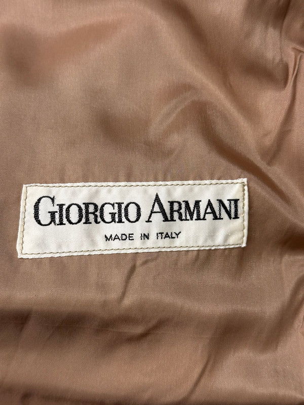 1980s Giorgio Armani panelled leather bomber jacket