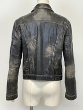 Load image into Gallery viewer, 2000s Roberto Cavalli washed faded leather jacket
