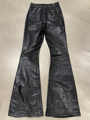 2022 Rick Owens coated “bolans bootcut” pants