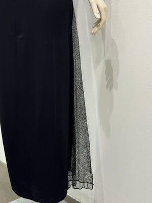 2000s Versace double layer sheer dress