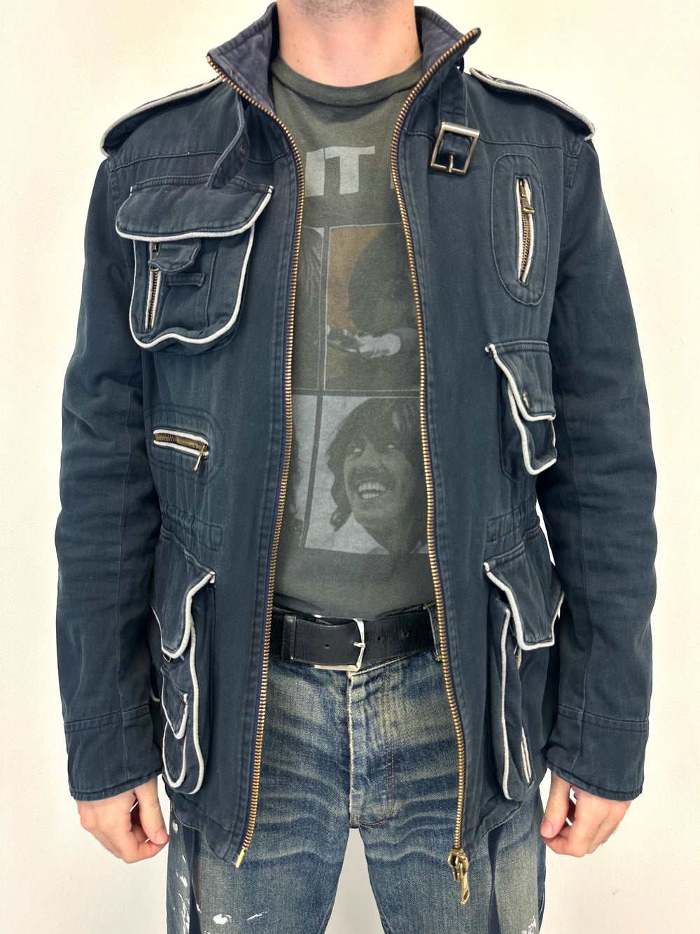 AW03 Dolce & Gabbana military cargo jacket
