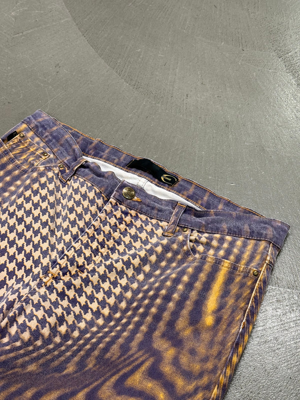 2000s Cavalli optic illusion pants