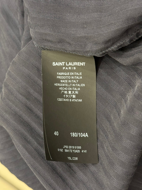 2019 Saint Laurent pinstripe long-sleeve shirt