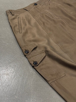 2010 Christian Dior drop crotch military shorts