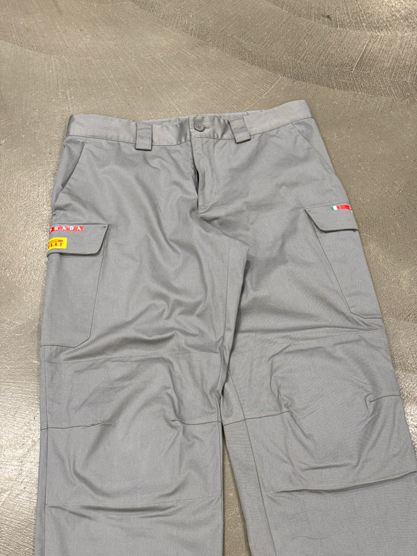 2023 Prada Luna Rossa technical pants with reinforced knees